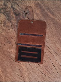Resim English Leather Tutun Kesesi Cüzdan Tutun Çantası %100 Gerçek Süet Deri Küçük Boy 