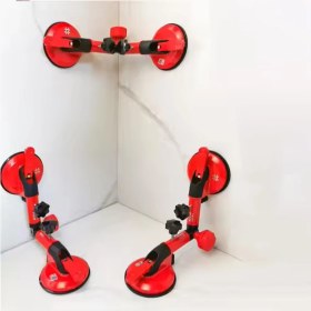 Resim Çiftli Ayarlanabilir Vantuz Vakum Aparatı Granit Fayans Mermer Taşıma Birleştirme Hizalama Düzeltme 