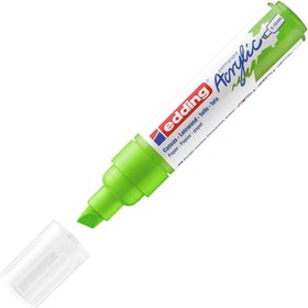 Resim edding 5000 akrilik kalem geniş - sarı-yeşil - 1 su geçirmez akrilik markör - kesik ucu 5-10 mm 
