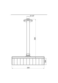 Resim Gpd Ankastre Duş Başlığı Tavandan 250X250 Ads15 Diğer 