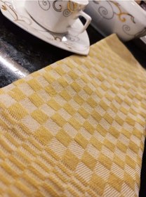 Resim 2 Adet Sarı, 40x60cm Ekose Desen, Alman Peçetesi, Mutfak Havlusu, Kurulama Havlusu, Mutfak Havlusu Çok Renkli 