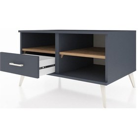 Resim Kronos Şifonyer 2 Raflı Tek Çekmeceli 88x59x48 Antrasit-çam/antrasit Çam/antrasit 