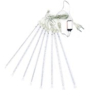 Resim Yuntech01 Ev Bahçe Dekorasyonu İçin Renkli Led Yağmur Gökyüzü Işıkları - Dış Mekan Su Geçirmez 50cm 8'li Set, Işıklandırma Projeleri Ve Noel Dekoru Renk 