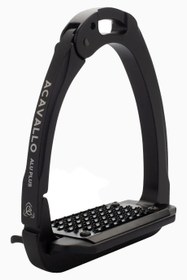 Resim Arena Aluplus 2.0 Premium Güvenlikli Alüminyum, At Binicilik Üzengisi - Siyah/Gümüş 