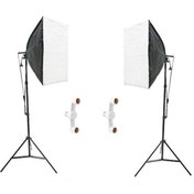 Resim 2 Duylu Softbox + 2 M Işık Ayağı Lambasız (2 Adet) 