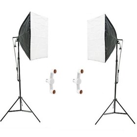 Resim 2 Duylu Softbox + 2 M Işık Ayağı Lambasız (2 Adet) 