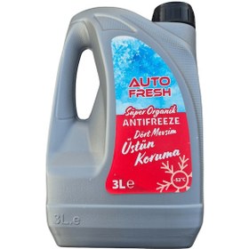 Resim Autofresh Organik Antifriz 3 Lt -52 Kışlık Antifiriz Korozyon Aşınma Önleyici Kırmızı 