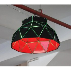 Resim 50cm Volkan Pleksili Lamba Kırmızı 