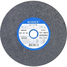 Resim Rodex Taşlama Bıçak Bileme Taşı Taş Motoru 200X25X20 mm 60 Kum 
