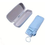 Resim Xuweiwei Sky Blue Uv Koruma Kartlıklı Katlanır Şemsiye 