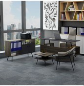 Resim Lagomood İrony Maxi Ofis Takımı Antrasit Ceviz 