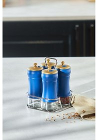 Resim Karaca Blue Berry 5 Parça Cam Baharat Takımı 