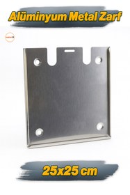 Resim Badem10 25x25 Cm Çok Amaçlı Alüminyum Metal Zarf Duvar Tipi İş Güvenliği Montajlı Evrak Uyarı Pano Tutucu 