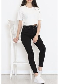 Resim Mokashopin - Dar Paça Kot Pantolon Siyah1 - 18232.1431. 001 