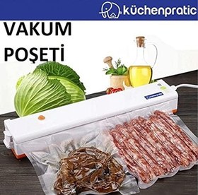 Resim Tırtıklı Vakum Makinesi Poşeti 18x30cm 100 adet 