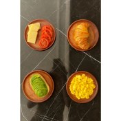 Resim Legnora Ahşap ( 1.sınıf Kalite Kayın Ağacı ) 4 Parça Kahvaltı Takımı, Kahvaltılık, Sunumluk 