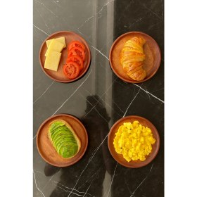 Resim Legnora Ahşap ( 1.sınıf Kalite Kayın Ağacı ) 4 Parça Kahvaltı Takımı, Kahvaltılık, Sunumluk 