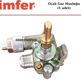 Resim Simfer Uyumlu Ankastre Ocak Gaz Musluğu Emniyetli Ventil Valf Vana - 524891027 