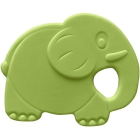 Resim Bambino Kauçuk Yumuşak Diş Kaşıyıcı Fil - Yeşil 