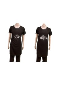 Resim Boss Bay Sevgili Kombini Mutfak Önlüğü Siyah 