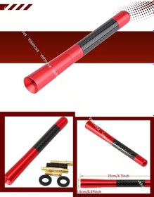 Resim Renault Fluance Uyumlu Alüminyum Karbon Fiber Oto Araç Anten Çubuğu Kırmızı 