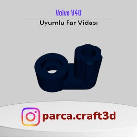 Resim ParçaCraft 3D Volvo V40 Uyumlu Far Vidası 