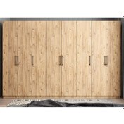 Resim Solo 8 Kapaklı Dolap Gardırop Çam 