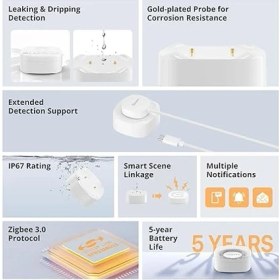 Resim SNZB-05P Zigbee Su Kaçak Sensörü 