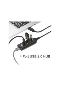 Resim 4 Port USB Hub USB 2.0 Çoklayıcı Siyah 