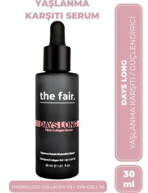 Resim The fair days long fill-in collagen yaşlanma karşıtı cilt serumu %3 hidrolize kolajen+ %1 syn-coll 30 ml 
