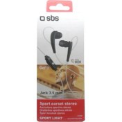 Resim Sbs 47200 Tesporınearkl 3.5 mm Jack'lı Mikrofonlu Stereo Sporcu Kulaklık Siyah 