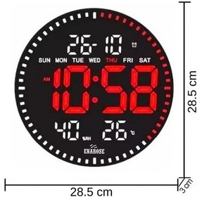 Resim Enarose 3d Led Dijital Duvar Saati Awc25860-2 