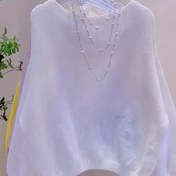 Resim Kadınlar İçin Limon Yeşili Kısa Kazak Ceket - Şık Yarı Şeffaf Hırka, Boncuk Detaylı Yaka, Yuvarlak Yaka Kısa Kollu Blazer, İlkbahar/Sonbahar Katmanlı Giyim, Gündelik ve Şık Kombinler İçin (Makinede Yıkanabilir) 