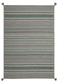 Resim My Home Halı Trb-03 Iskandinav Pamuk Kilim El Dokuma Açık Gri Gri 