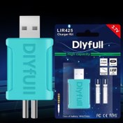 Resim YENİ 2 Adet Şarj Edilebilir Pil + Şarj Cihazı Seti - Gece Balıkçılığı için Elektronik Olta Ucu Işıkları, Kıyı Balıkçılık Alarmı Parlayan Çubuklar ve LED Aydınlatmalı Yüzer Aksesuarları 