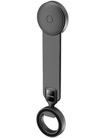Resim Lenyes Cr185 Magnetik Magsafe Uyumlu Bükülebilen Eğimi Ve Düz Zemin Araç Telefon Tutucu Siyah 