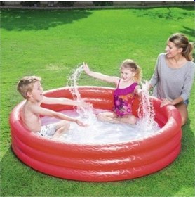 Resim Bestway Kırmızı Çocuk Su Havuzu 3 Boğumlu 122x25 CM Havuz Çok Renkli 