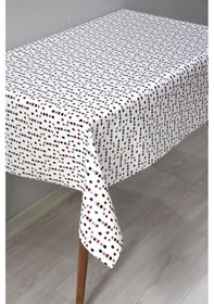Resim Astarlı Silinebilir Pvc Muşamba Masa Örtüsü 126-a-kırmızı 