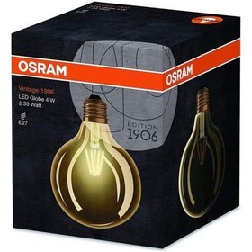 Resim Osram Led Vintage Gold Globe Sarı Işık 380 Lümen E27 Duy Ampul Sa 