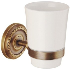 Resim Fause Diş Fırçalık Vintage Antik Pirinç Bronz 