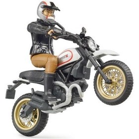 Resim Bruder Ducatı Scrambler Desert Motorsiklet Ve Sürücüsü Br63051 