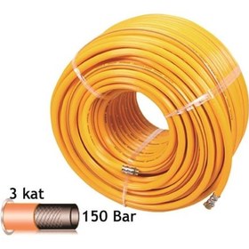 Resim Baco BC-8-50-3 İlaçlama Hortumu 50 m 8 Ml 3 Kat Sarı 
