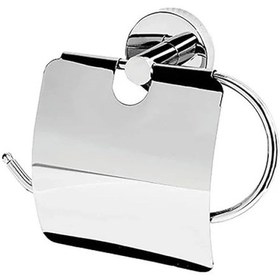 Resim Krom Kaplama Metal Kapaklı Tuvalet Kağıtlığı 16.5 x 12.2 x 11.2 CM 