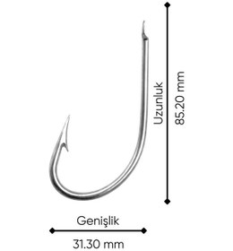 Resim Olta İğnesi - Mustad - 2310 - Krom - No: 2 6'lı Paket 