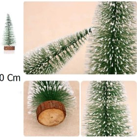 Resim Yılbaşı Ağacı - Masa Ağacı Kütüklü 10 cm 