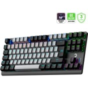 Resim Gamepower Eva 3 60M Mekanik Blue Switch Türkçe Q 88 Tuş USB Gaming Klavye - 3 Yıl Garantili 