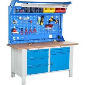 Resim Star Çelik Atölye Çalışma Tezgahı (1600 x 720 x 830-930/1844 mm) 