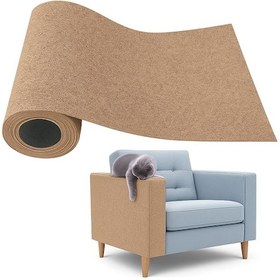 Resim Beylini Tırmalama Halısı Yapışkanlı Mobilya Koruyucu Mat Bej Renk 