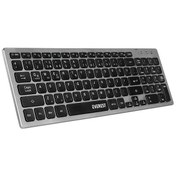 Resim Everest KB-BT88 Siyah-Gri Bluetooth Ultra İnce Q Mac-Win-Android-Ios Uyumlu Kablosuz klavye 