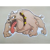 Resim Aksesuar Kızgın Köpek Sticker 16x11cm Pitbul Köpek Sticker, Kızgın Köpek Etiketi, Kızgın Köpek Çıkartması 